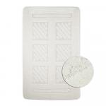 Коврик в ванную КЛАССИК УНИ КВАДРАТЫ, одинарный БЕЖЕВЫЙ, 55х90 см, 100% полиэстер