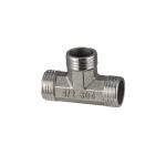 Тройник 1/2"х1/2"х1/2" ш/ш/ш, из нержавеющей стали марки SUS 304.