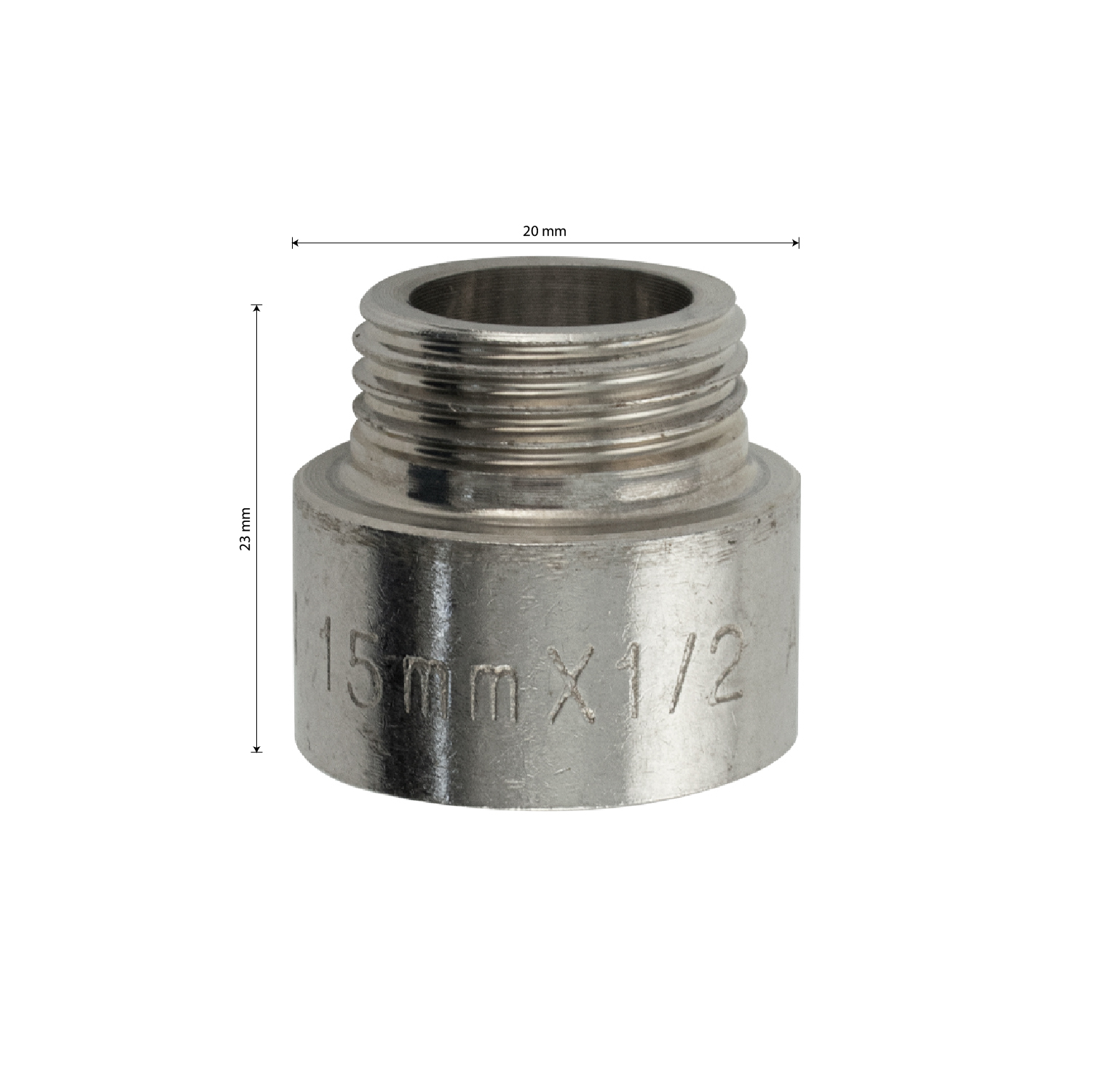 МАК - Удлинитель 15 мм, 1/2м х 1/2п, из нержавеющей стали марки 304