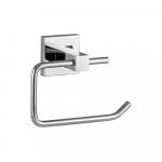 Держатель туалетной бумаги без экрана, на квадратном основании, цвет ХРОМ.