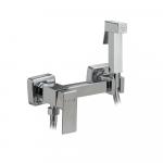 Смеситель с квадратной гигиенической лейкой, из нержавеющей стали, квадратный корпус, цвет ХРОМ