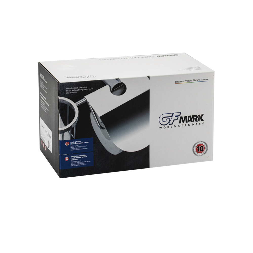 GFmark - Держатель освежителя воздуха и туалетной бумаги с экраном, ГРАФИТ