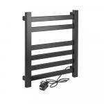 Полотенцесушитель электрический, 490 х 580 х 90 мм, лесенка 6 перекладин, 120 Вт, из алюминия, сенсорное управление с таймером до 24 часов, цвет ГРАФИТ.