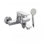 Смеситель для ванны, c коротким изливом, шаровый, из высокопрочного АБС пластика, премиум, цвет ХРОМ.