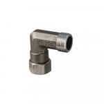 Уголок 1/2" х 1/2" г/ш, с накидной гайкой, из нержавеющей стали марки SUS 304.