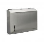 Диспенсер для бумажного полотенца Z сложения, с ключом, из нержавеющей стали, цвет САТИН. 