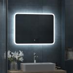 Зеркало 800 х 600 мм, сенсорное, с внутренней ЛЭД подсветкой, безрамочное