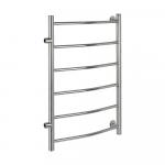 Полотенцесушитель КЛАССИК-ДУГА, 6 перекладин, 500х800 мм, с боковым подключением м/осевое - 500 мм, труба -"1" x 2 мм, нержавеющая сталь, цвет ХРОМ. 