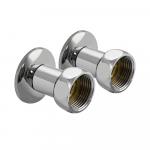 Американка хромированная прямая к полотенцесушителю, 1 х 1/2 г/ш, пара