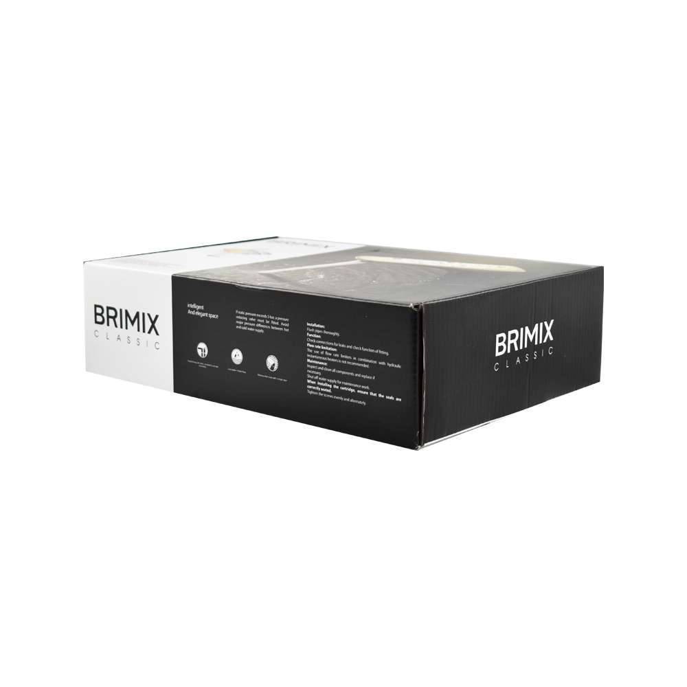 BRIMIX - Смеситель сенсорный на раковину, с регулировкой температуры воды, круглый корпус