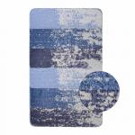 Коврик в ванную СИЛЬВЕР одинарный, синяя ЗЕБРА, 50х80 см, 100% полиэстер