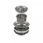 Выпуск для кухонной мойки с горловиной 90 мм, 110 х 50, из нержавеющей стали марки SUS 304, цвет САТИН.