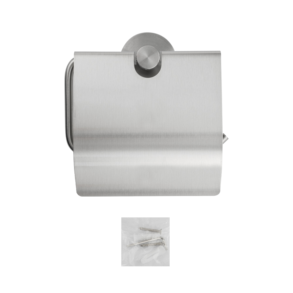 GFmark - Держатель туалетной бумаги с экраном, из нержавеющей стали