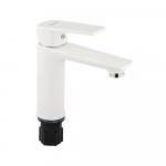 Смеситель для раковины, шаровый, из высокопрочного АБС пластика, премиум, цвет БЕЛЫЙ.