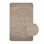 Коврик в ванную КЛАССИК УНИ 202018, одинарный БЕЖЕВЫЙ, 55х90 см, 100% полиэстер