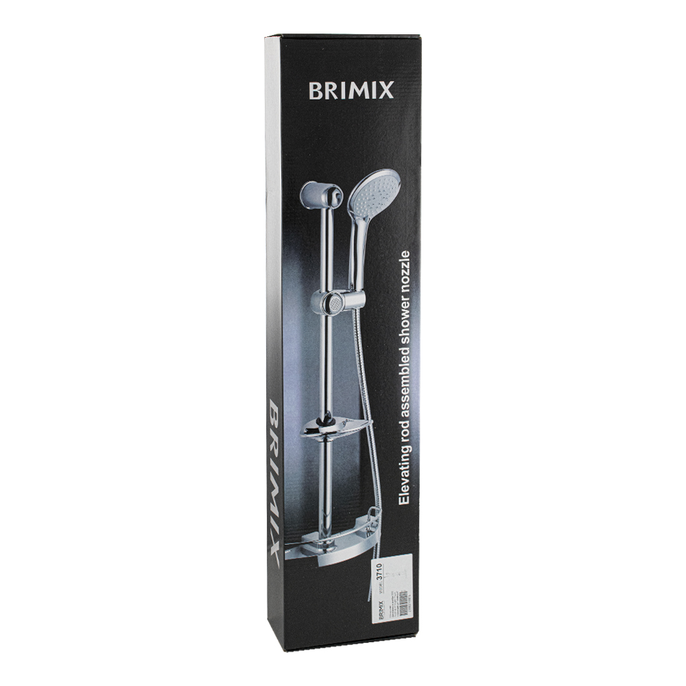BRIMIX - Стойка душевая с стеклянной полкой, с массажной лейкой, 3 режима и мыльницей