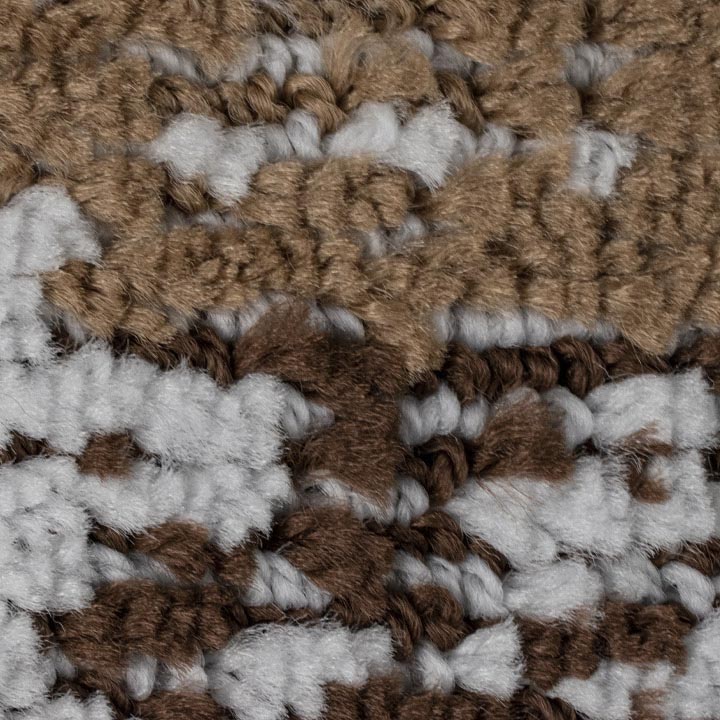 САНАКС - Коврик в ванную SILVER одинарный, коричневая, ЗЕБРА, 50х80 см, 100% полиэстер