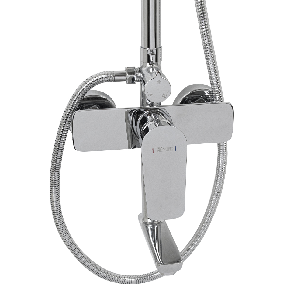 GFmark - Смеситель + стойка душевая \"тропический душ\" с двумя лейками ...