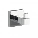 Крючок одинарный, на квадратном основании, цвет ХРОМ.