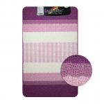 Коврик в ванную СТАР-ЛООП, одинарный, РОЗОВЫЙ, 550 х 900 мм, 100% полиэстер