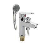 Смеситель для раковины с переключением на душ, лейка/шланг/кронштейн в комплекте, цвет ХРОМ