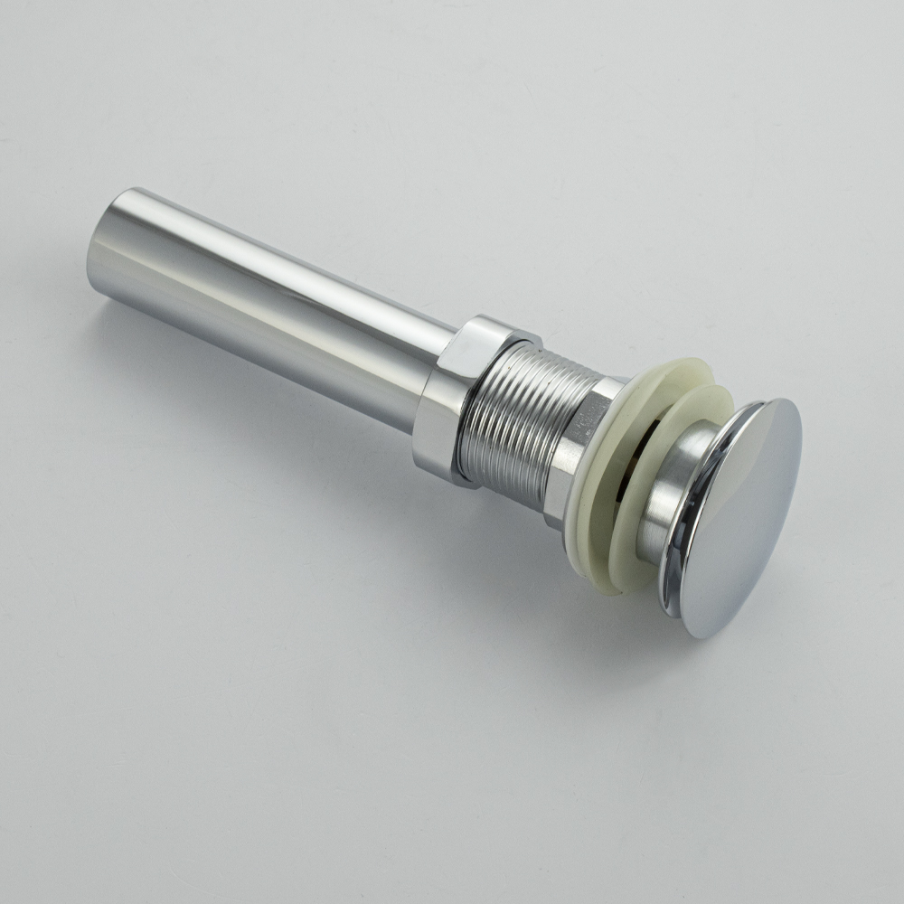 BRIMIX - Верхняя часть (донный клапан) сифона - автомата на раковину с переливом,цвет ХРОМ