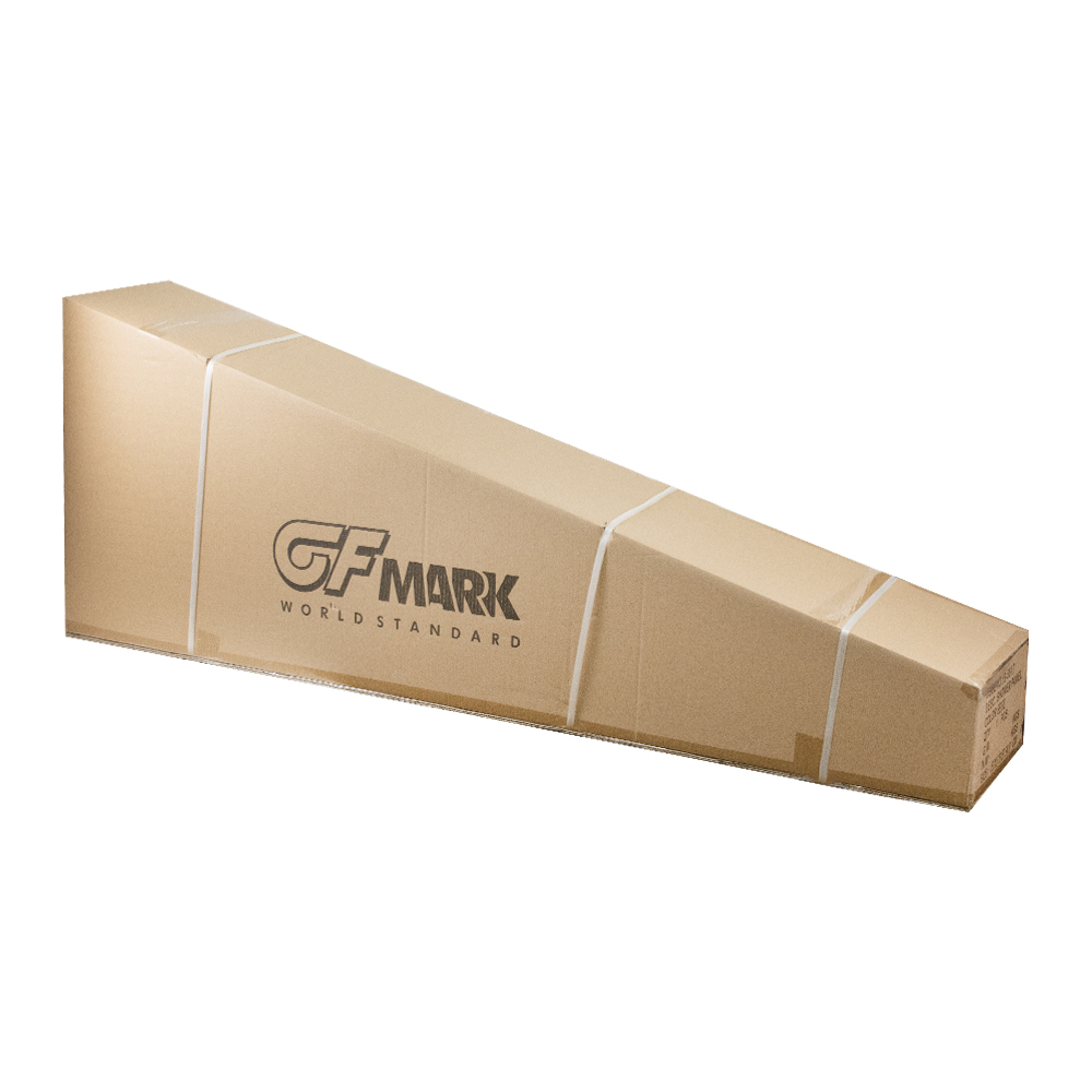 GFmark - Душевая панель - "тропический душ" с двумя лейками, БЕЛЫЙ - ПЛЁНКА, корпус из нержавеющей стали марки 304