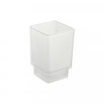 Стакан стеклянный, квадратный, без крепления.