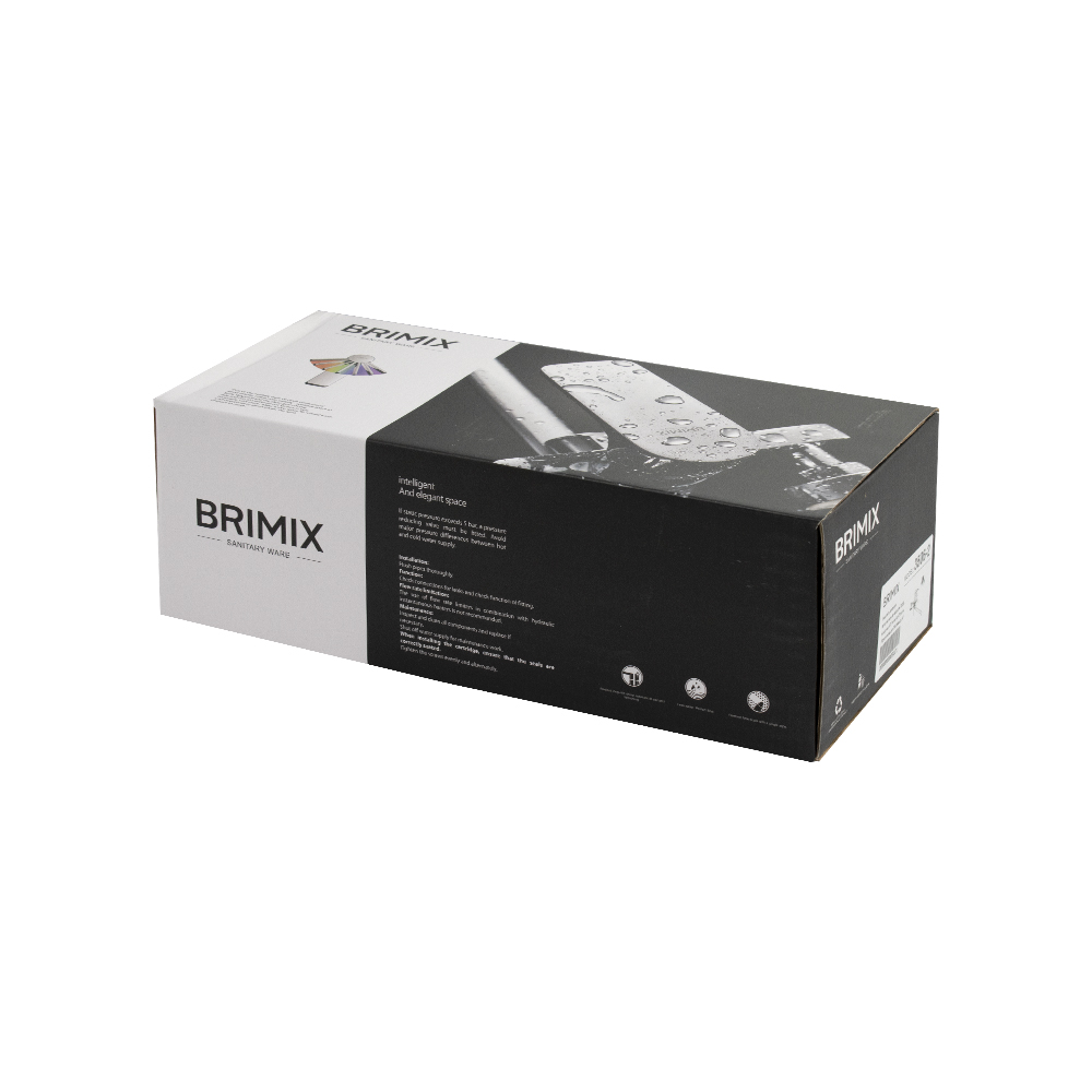 BRIMIX - Смеситель в ванную, длинный излив, с дивертором на корпусе, шаровый