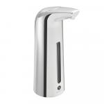 Дозатор СЕНСОРНЫЙ, НАСТОЛЬНЫЙ, для жидкого МЫЛА, пластик АБС, ХРОМ, 400 мл, питание 4АА