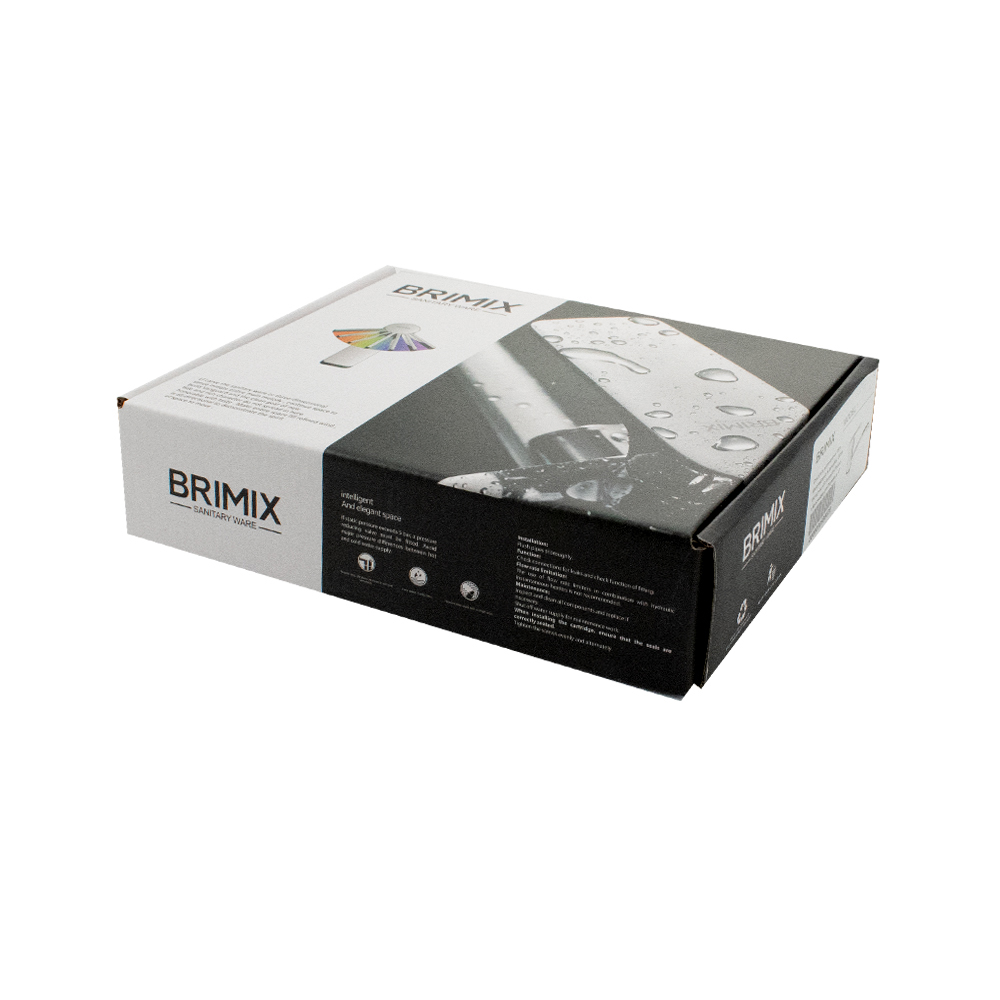 BRIMIX - Смеситель кухонный, шаровый, ручка с белой мозаикой