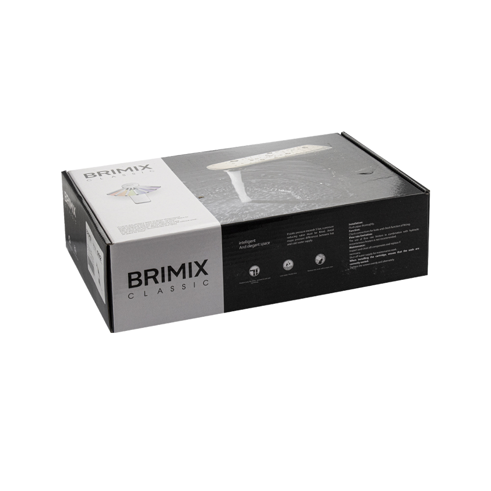 BRIMIX - Смеситель сенсорный на раковину, на основании, с регулировкой температуры воды, пластик АБС