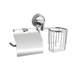 Держатель освежителя воздуха и туалетной бумаги, с экраном