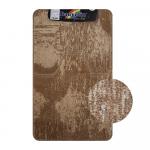 Коврик в ванную CLASSIC UNI 202308, двойной КОРИЧНЕВЫЙ, 55х90 + 45х55 см, 100% полиэстер