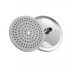 Лейка " тропический душ " круглая, из высокопрочного АБС пластика, D - 200 мм, в блистере, цвет ХРОМ.