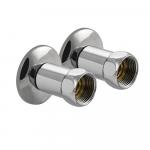 Американка хромированная, прямая, к полотенцесушителю, 3/4х1/2, г/ш, пара