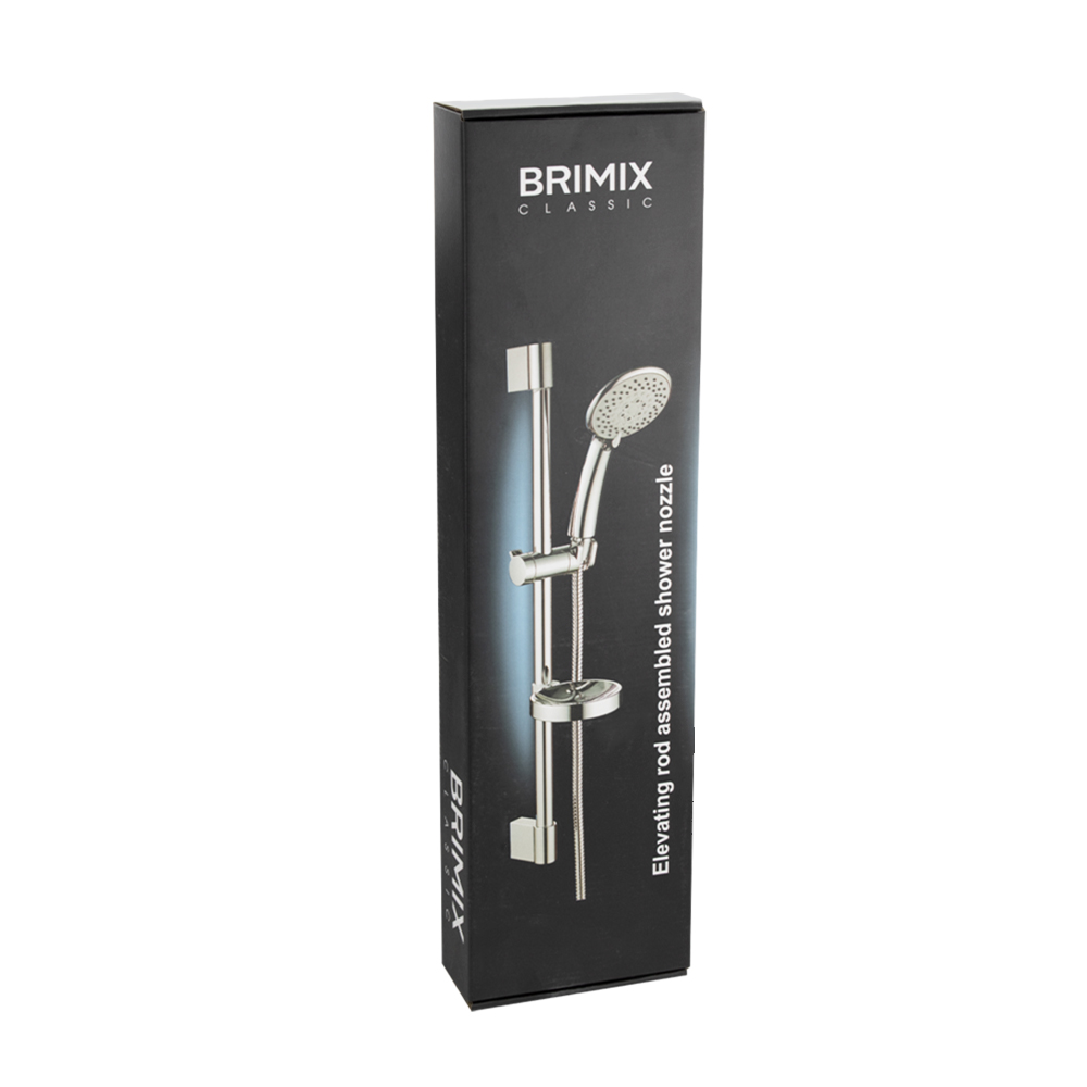 BRIMIX - Стойка душевая с душевой лейкой, 4 режима, шлангом и мыльницей