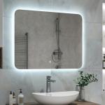 Зеркало 800 х 600 мм, сенсорное, с внутренней ЛЭД подсветкой, ореольное свечение.