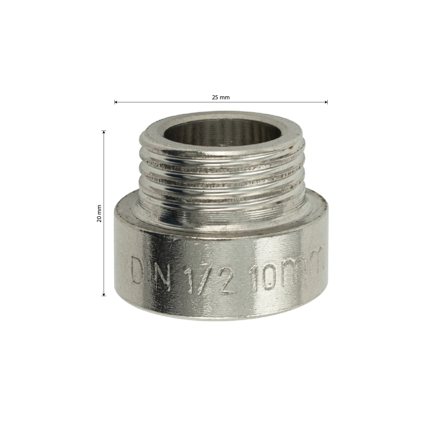 МАК - Удлинитель 10 мм, 1/2м х 1/2п, из нержавеющей стали марки 304