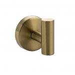 Крючок одинарный, антивандальный, из нержавеющей стали, цвет матовое золото