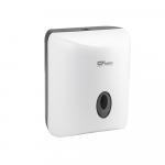 Диспенсер туалетной бумаги с центральной вытяжкой, с глазком - капля, БЕЛЫЙ