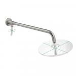 Кронштейн для тропического душа с внешней подводкой, длина 400 мм, из нержавеющей стали, цвет САТИН.