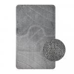 Коврик в ванную КЛАССИК УНИ 201825, двойной СЕРЫЙ, 55х90 + 45х55 см, 100% полиэстер