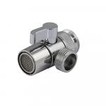 Рассеиватель металлический, с переключением на душ, наружная резьба 1/2, цвет ХРОМ.