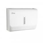 Диспенсер для бумажного полотенца Z сложения, с ключом, из АБС пластика, цвет БЕЛЫЙ.