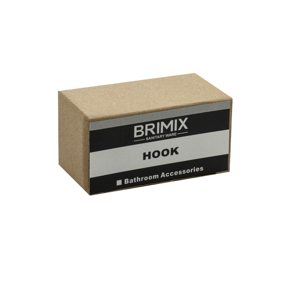 BRIMIX - Крючок двойной высокопрочный, самоклейка без сверления, из нержавеющей стали SUS 304
