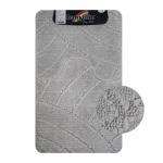 Коврик в ванную CLASSIC UNI 201825, двойной Светло-Серый, 55х90 + 45х55 см, 100% полиэстер